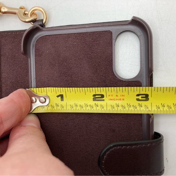 Coach Monogram Floral Leather and Canvas Cellphone Case Wallet for iPhone - Picture 6 of 7